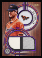 Cal Ripken Jr. 2025 Topps Tribute Dual Relics Purple #DRCRJ #3/50 at PristineAuction.com