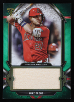 Mike Trout 2024 Topps Triple Threads Single Jumbo Relics Emerald #SJRMT #22/27 at PristineAuction.com