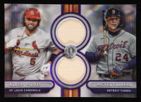 Albert Pujols / Miguel Cabrera 2024 Topps Tribute Dual Player Relics Purple #DR2PC #16/50 at PristineAuction.com