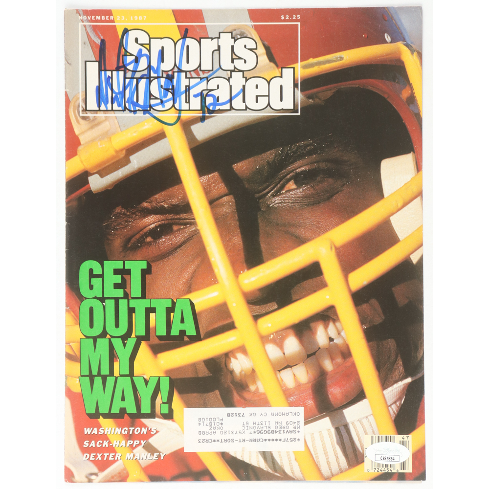 Dexter Manley Signed 1987 "Sports Illustrated" Magazine Cover Page (JSA) at PristineAuction.com
