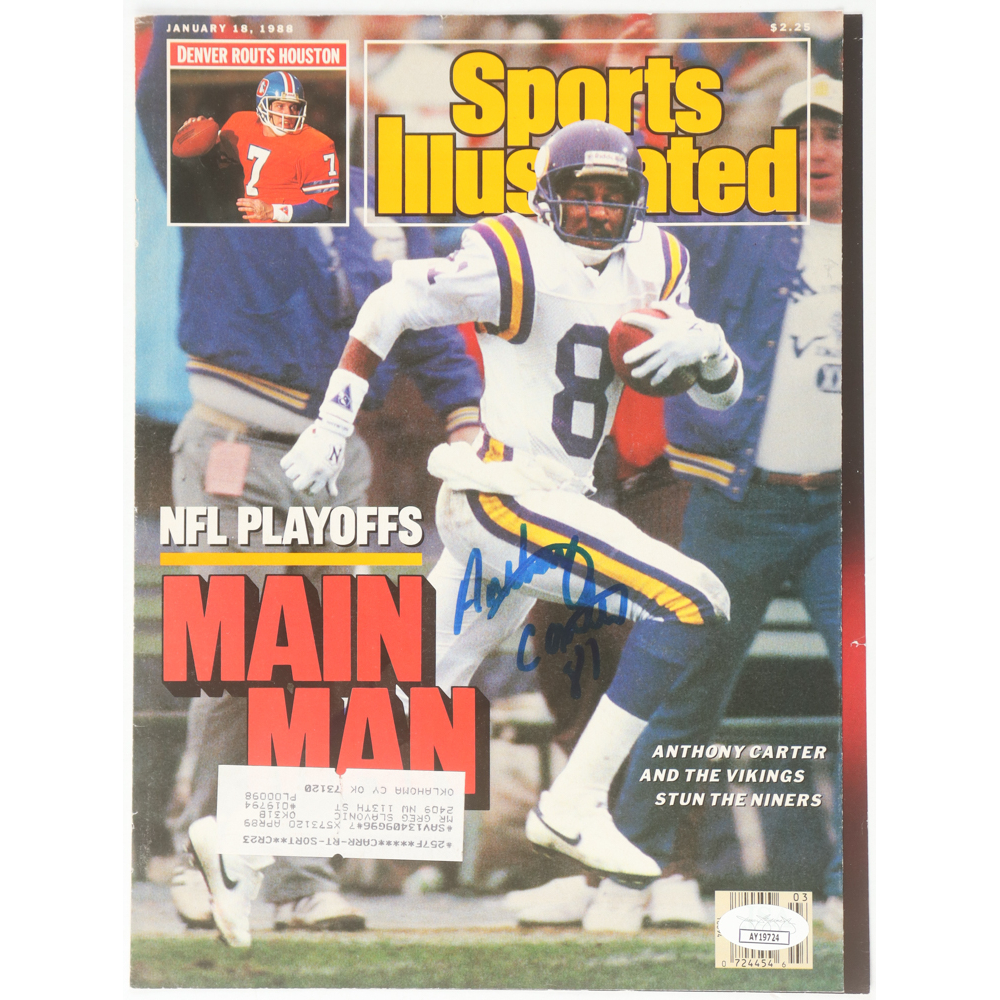 Anthony Carter Signed 1988 "Sports Illustrated" Magazine Cover Page (JSA) at PristineAuction.com
