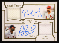 Albert Pujols / Paul Goldschmidt 2024 Topps Definitive Collection Dual Autograph Relics #DARGP #6/35 at PristineAuction.com