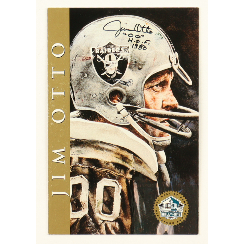 Jim Otto Signed Hall of Fame Signature Series Card Inscribed "H.O.F. 1980" (Beckett) at PristineAuction.com