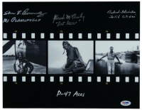 Steve Pisanos, Richard H. Fleischer & Frank McCauley Signed "P-47 Aces" 11x14 Photo with Multiple Inscriptions (PSA) at PristineAuction.com