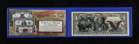 Black Eagle Genuine Legal Tender U.S. $2 Two Dollar Bill Commemorative Bank Note with Display Folder at PristineAuction.com