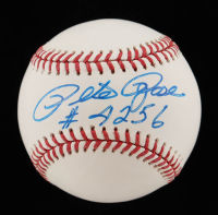 Pete Rose Signed OML Baseball Inscribed "#4256" (Beckett) at PristineAuction.com