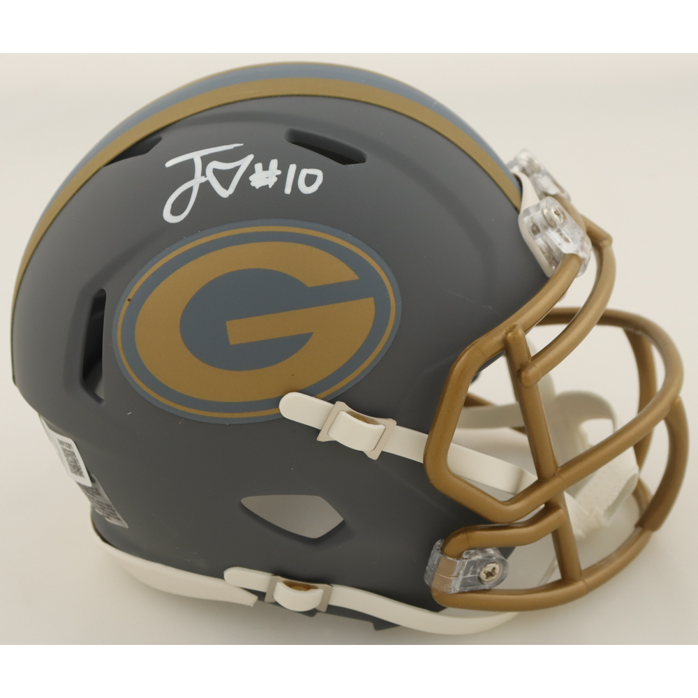 Jordan Love Signed Packers Slate Alternate Speed Mini Helmet (Beckett) at PristineAuction.com