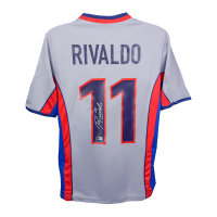 Rivaldo Signed Barcelona Nike Authentic Jersey (Beckett) at PristineAuction.com