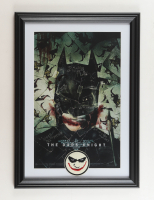 2008 "The Dark Knight" Custom Framed Print with Joker Patch at PristineAuction.com