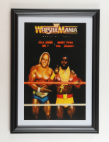 1985 "Wrestle Mania" Hulk Hogan & Mr. T Custom Framed Print at PristineAuction.com