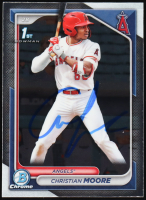 Christian Moore Signed 2024 Bowman Chrome Draft #BDC13 (PSA) at PristineAuction.com