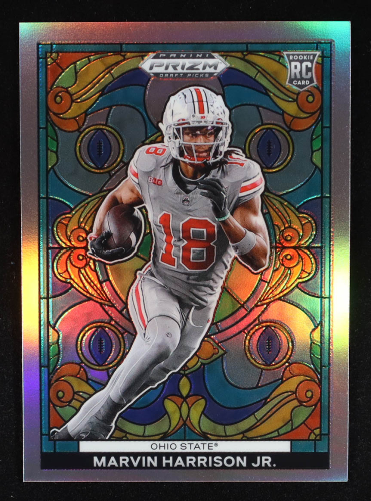 Marvin Harrison Jr. 2024 Panini Prizm Draft Picks Stained Glass #11 RC