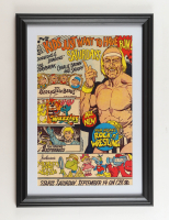 1985 Hulk Hogan "Rock N' Wrestling" CBS Promo Custom Framed Print at PristineAuction.com