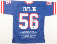 Lawrence Taylor Signed Career Highlight Stat Jersey (Beckett) at PristineAuction.com
