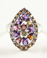 New 2.7 CTW Sapphire, Amethyst & Tourmaline Ring | Estimated Retail Value: $2,000 (UGL) at PristineAuction.com