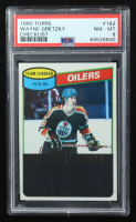 Wayne Gretzky 1980-81 Topps #182 TL / Oilers Scoring Leaders (PSA 8) at PristineAuction.com