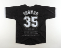 Frank Thomas Signed Career Stat Jersey (JSA) at PristineAuction.com