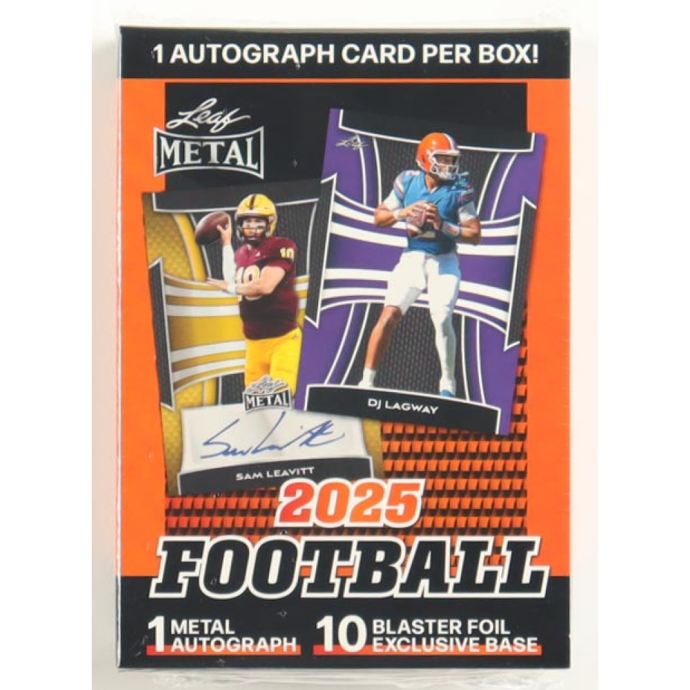 2025 Leaf Metal Football Blaster Box at PristineAuction.com