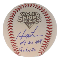 Hideki Matsui Signed 2009 World Series Baseball Inscribed "09 WS MVP" & "Godzilla" (JSA) at PristineAuction.com