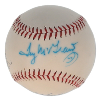 Diamonds Are Forever American Express Logo Baseball Signed By (5) with Jerry Koosman, Tug McGraw, Art Shamsky, Tommie Agee (JSA) at PristineAuction.com