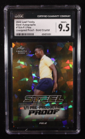 Pele 2022 Leaf Trinity Steel Autographs Gold Crystal Pre-Production Proof #NNO #1/1 (CGC 9.5) at PristineAuction.com