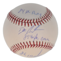 Dwight "Doc" Gooden Signed OML Baseball Inscribed "84 NL R.O.Y", "85 Triple Crown" & "86 WS Champs" (JSA) at PristineAuction.com