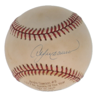 Andre Dawson Signed LE ONL Career Stat Engraved Baseball (JSA) at PristineAuction.com