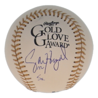 Jason Heyward Signed Gold Glove Award Baseball Inscribed "5x" (JSA) at PristineAuction.com