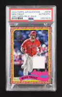 Mike Trout 2024 Topps Japan '89 Topps Koi Relics Gold #89JRMTR #08/25 (PSA) at PristineAuction.com
