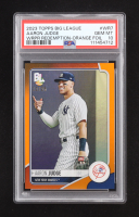 Aaron Judge 2023 Topps Big League Wrapper Redemption Orange Foil #WR7 #12/25 (PSA) at PristineAuction.com