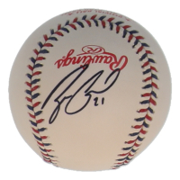 Zach Greinke Signed 2014 All-Star Game Logo Baseball (JSA) at PristineAuction.com