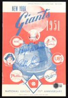 Ralph Branca & Bobby Thomson Signed 1951 Giants 75th Anniversary Program & Score Card (Beckett) at PristineAuction.com