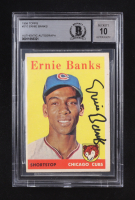 Ernie Banks Signed 1958 Topps #310 (BGS | Auto 10) at PristineAuction.com