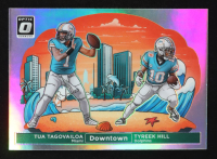 Tua Tagovailoa / Tyreek Hill 2024 Donruss Optic Downtown Duos #7 at PristineAuction.com