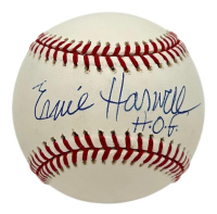 Ernie Harwell Signed OML Baseball Inscribed "HOF" (Beckett) at PristineAuction.com