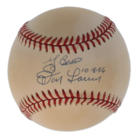 Yogi Berra & Don Larsen Signed OAL Baseball Inscribed "10-8-56" (PSA) at PristineAuction.com