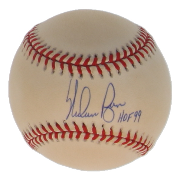 Nolan Ryan Signed LE OAL Baseball Inscribed "HOF 99" (PSA) at PristineAuction.com Nolan Ryan Signed LE OAL Baseball Inscribed "HOF 99" (PSA) at PristineAuction.com