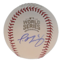 Javier Baez Signed 2016 World Series Logo Baseball (MLB) at PristineAuction.com