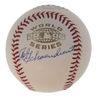 Red Schoendienst Signed 2006 World Series Logo Baseball (JSA) at PristineAuction.com