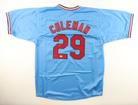 Vince Coleman Signed Jersey (JSA) at PristineAuction.com