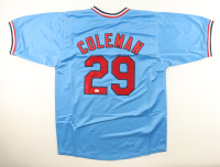 Vince Coleman Signed Jersey (JSA) at PristineAuction.com