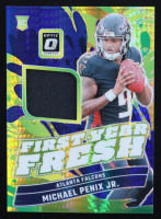 Michael Penix Jr. 2024 Donruss Optic First Year Fresh Jerseys Blue Hyper #31 RC at PristineAuction.com