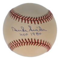Bob Feller Signed ONL Baseball Inscribed "HOF 1980" (Beckett) at PristineAuction.com