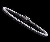 1.15 CTW Natural Diamond 14K White Gold 7.5" Tennis Bracelet H-I, I1-I2 | Estimated Value $14,260 (IGI) at PristineAuction.com