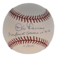 Don Larsen Signed LE OML Baseball Inscribed "Perfect Game 10-8-56" (PSA) at PristineAuction.com