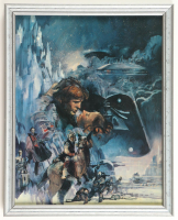 "The Empire Strikes Back" Custom Framed Roger Kastel Pre Production Art Print Display at PristineAuction.com