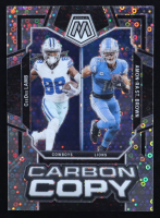 Amon-Ra St. Brown / CeeDee Lamb 2024 Panini Mosaic Carbon Copy No Huddle Silver #8 at PristineAuction.com