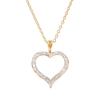 0.21 (CTW) Diamond 18K Gold Plated Designer Necklace, 18 in | Estimated Value $1,749 (AMG) at PristineAuction.com