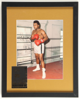 Muhammad Ali Custom Framed Photo Display With 23kt Gold Card at PristineAuction.com