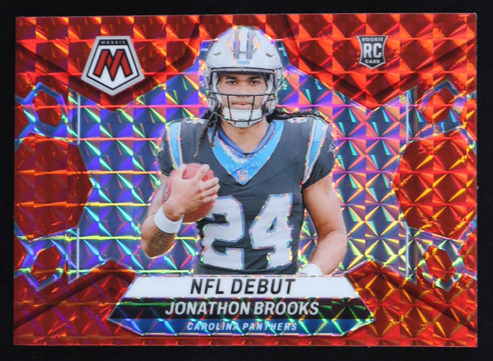 Jonathon Brooks 2024 Panini Mosaic Mosaic Camo Red #276 DEB RC